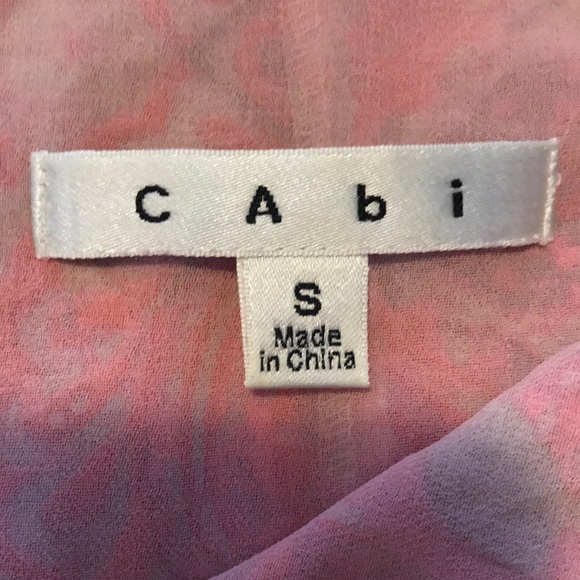 Pink CAbi Paisley Floral Pink Blouse - Picture 2 of 2